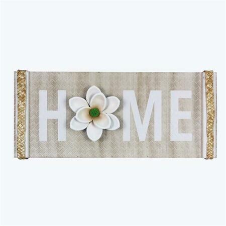 YOUNGS Wood & Metal Home Sign 72409